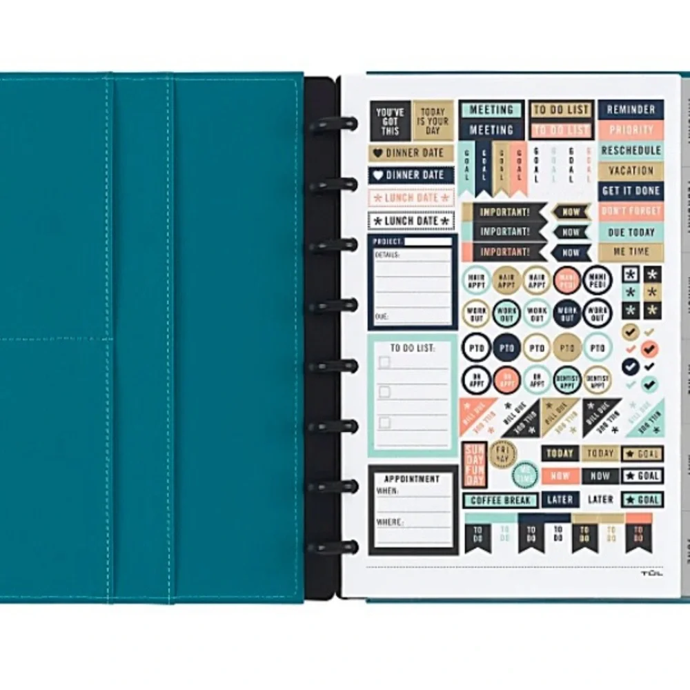 TUL Discbound Leather Undated Junior Planner Bundle -$FIRM!